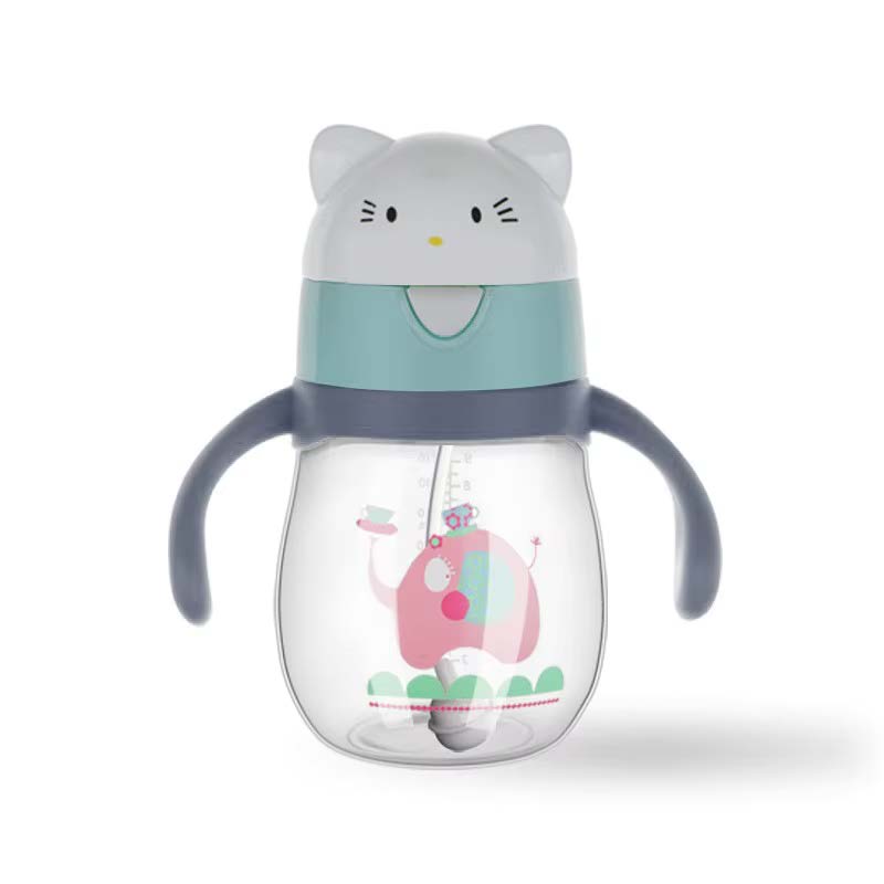 BABYDISE Piggy Weighted Straw Water Bottle